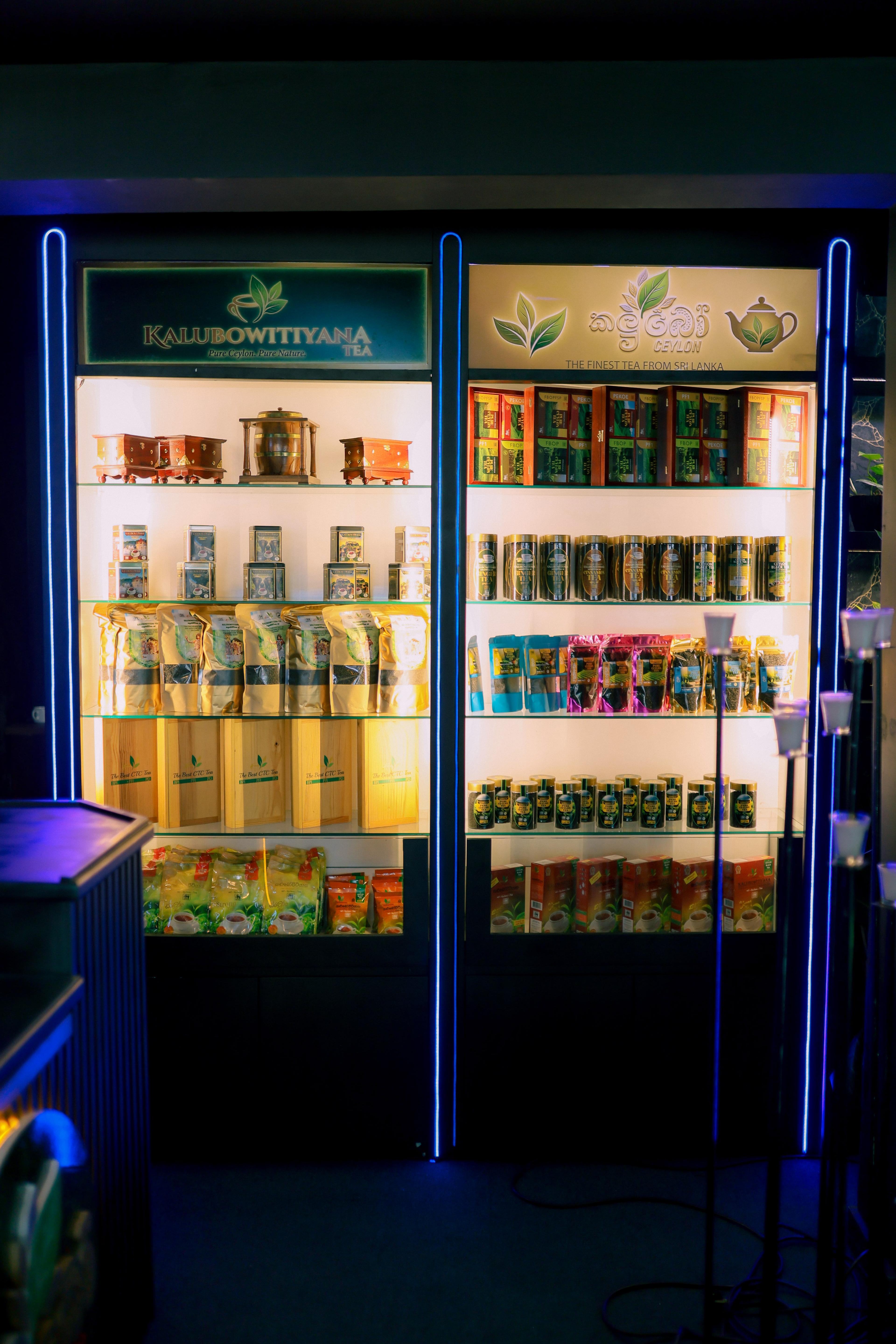 Main coffee display shelf